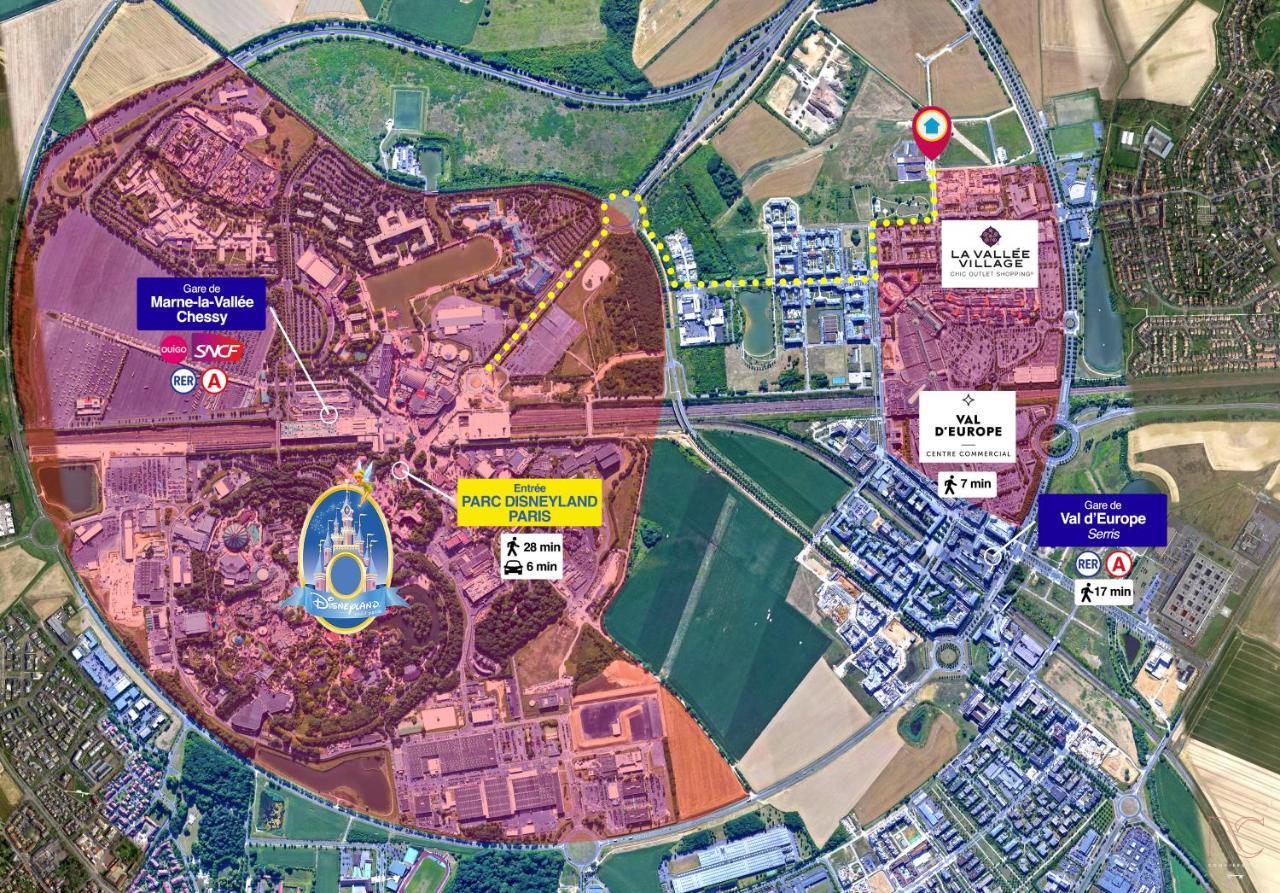 *Disneyland/Serris* Appartement Idealement Situe Exteriér fotografie